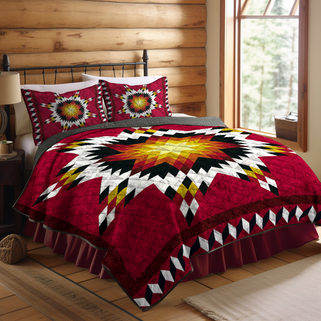 Native American Inspired Star Quilt Bed Set HN260503M