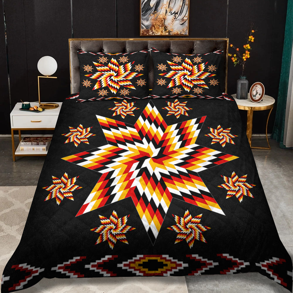 Native American Inspired Star Quilt Bed Set HN270504MBS