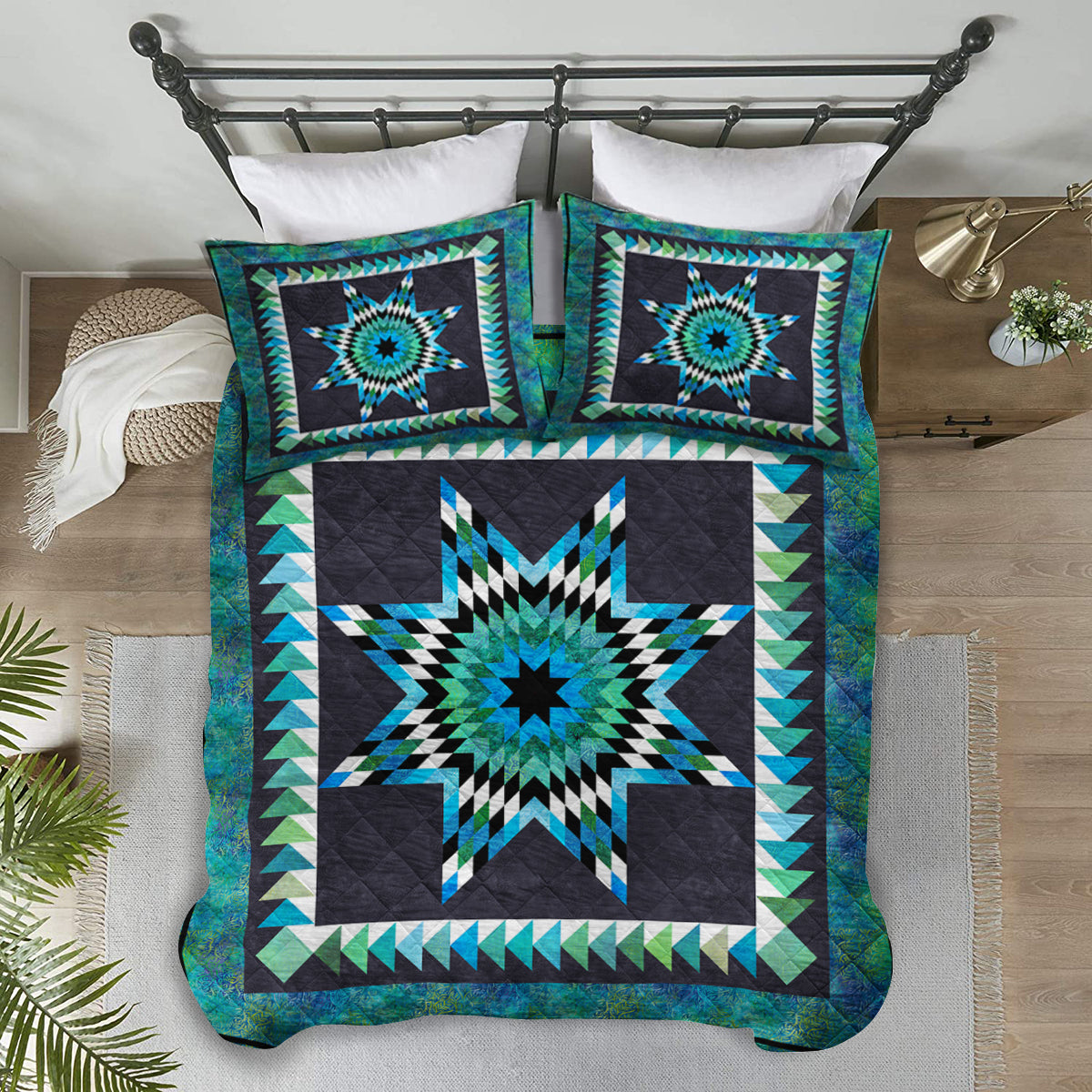 Native American Inspired Star Quilt Bed Set HN280504MBS