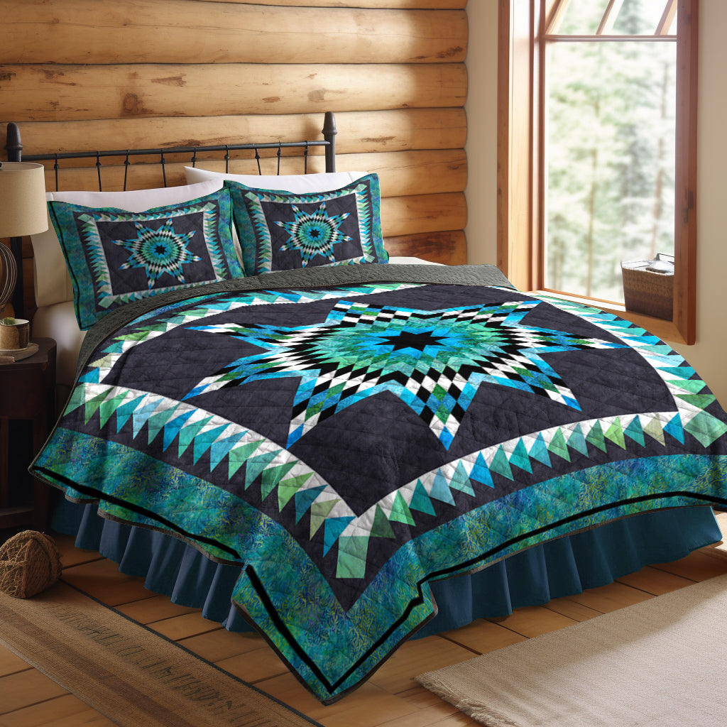 Native American Inspired Star Quilt Bed Set HN280504MBS