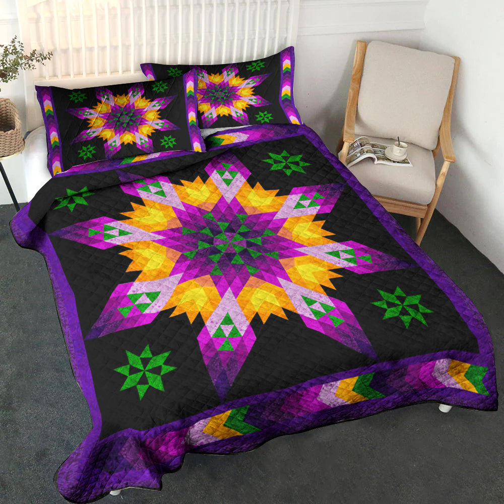 Native American Inspired Star Quilt Bed Set TL300503QS