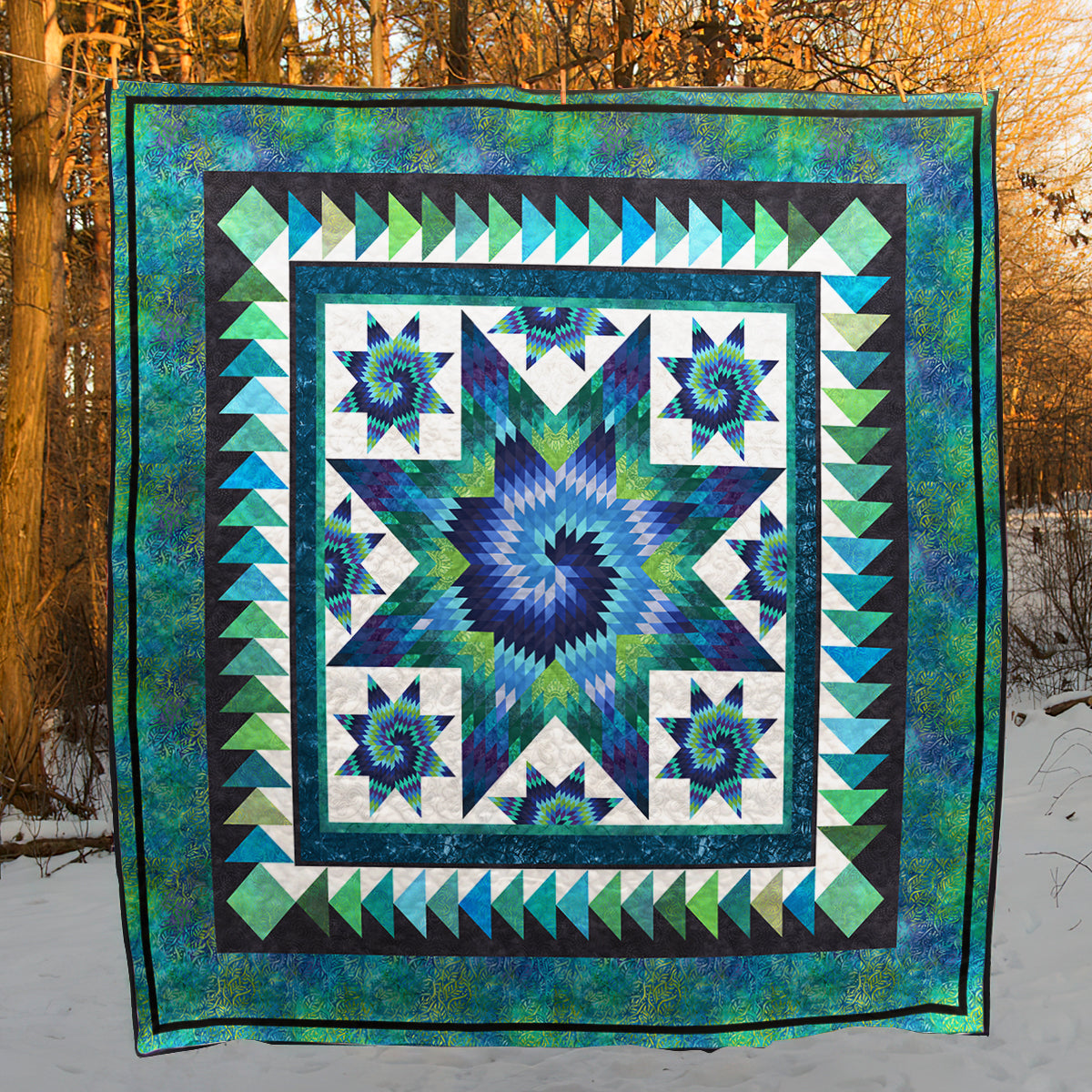 Native American Inspired Star Art Quilt HN280504M