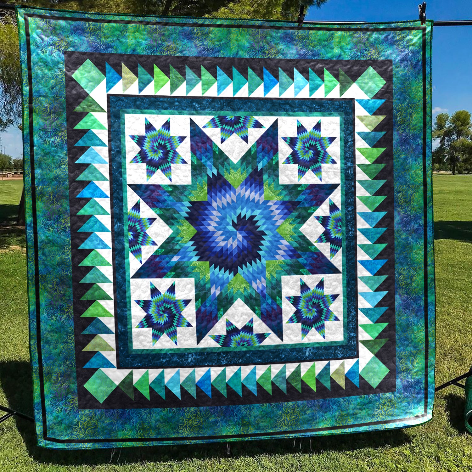 Native American Inspired Star Art Quilt HN280504M