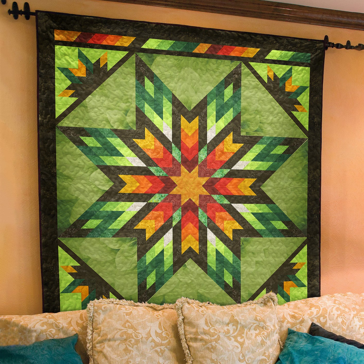 Native American Inspired Star Art Quilt TL310505Y