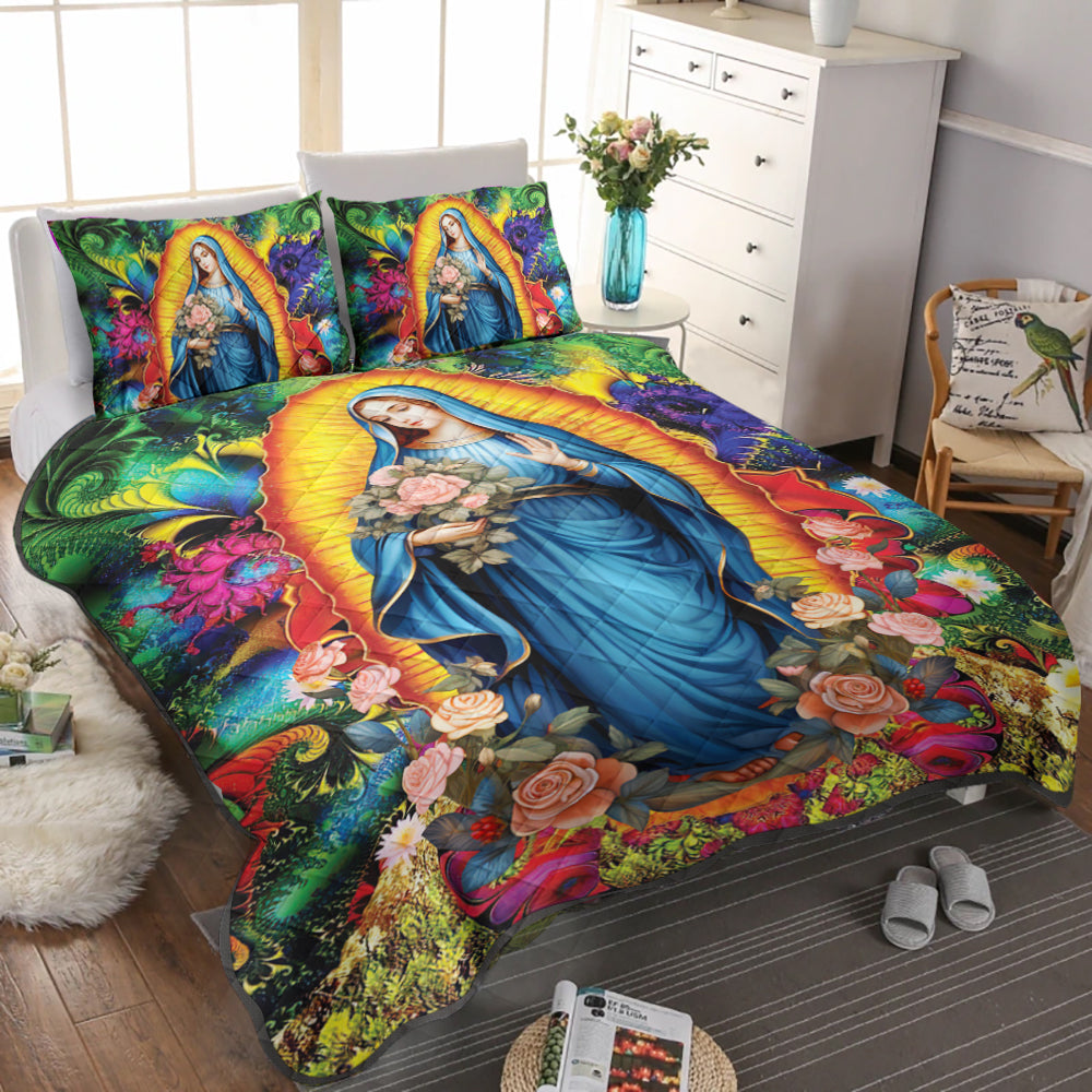 Our Lady Of Guadalupe Quilt Bed Set ND200908