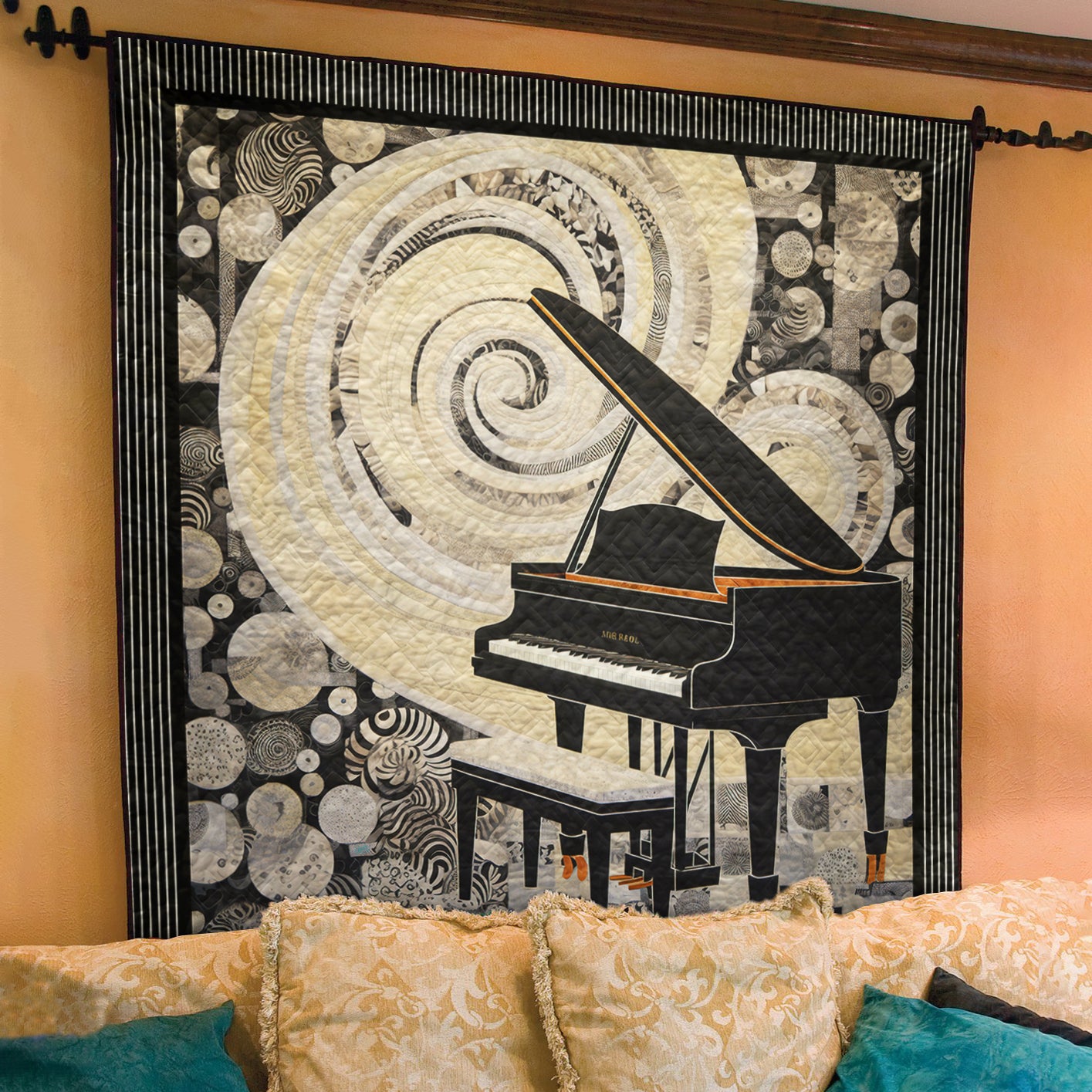 Piano CG190623 Art Quilt