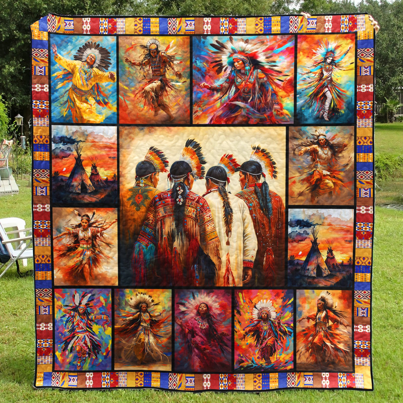 Pow Wow Art Quilt HN281002M