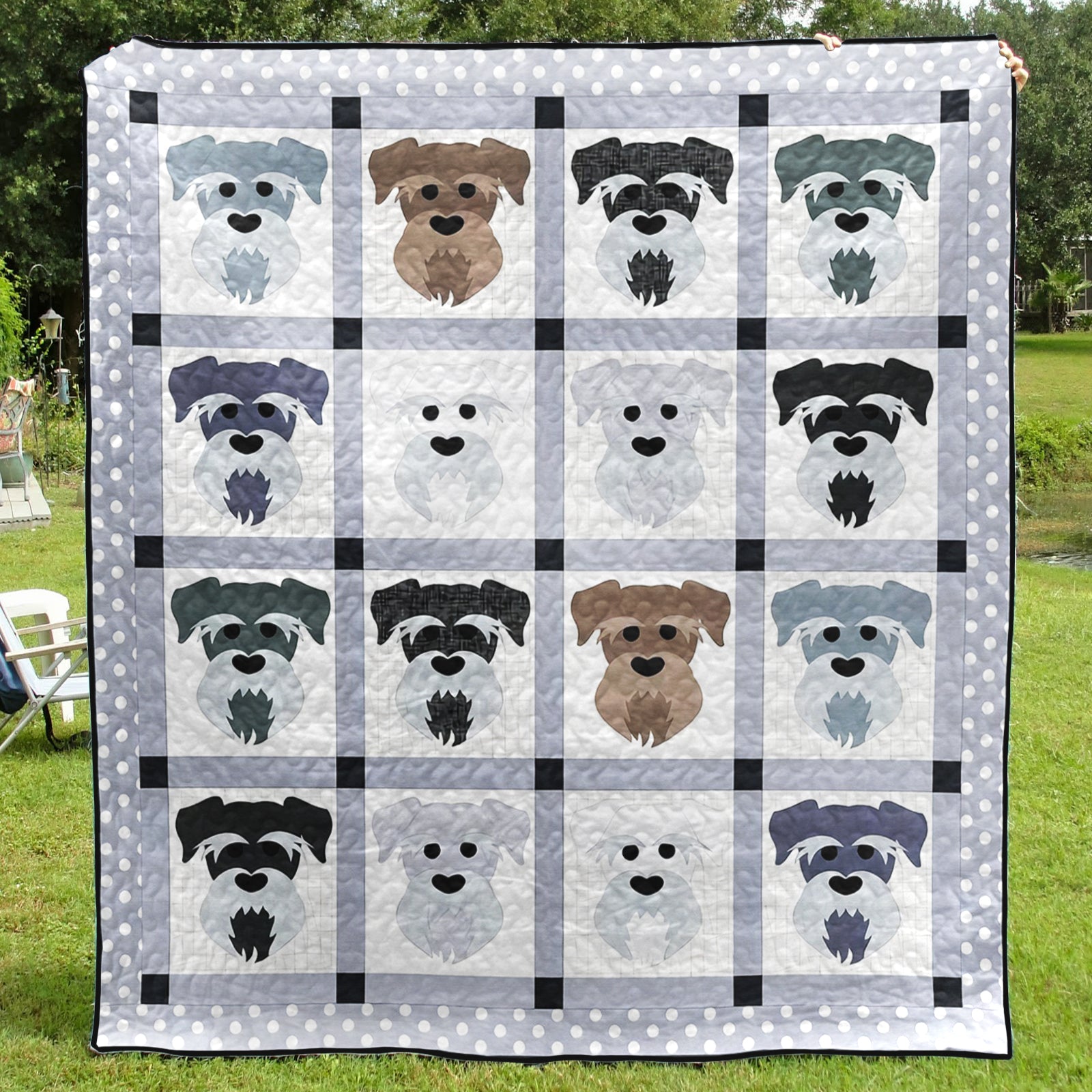 Schnauzer CLM0611595 Art Quilt