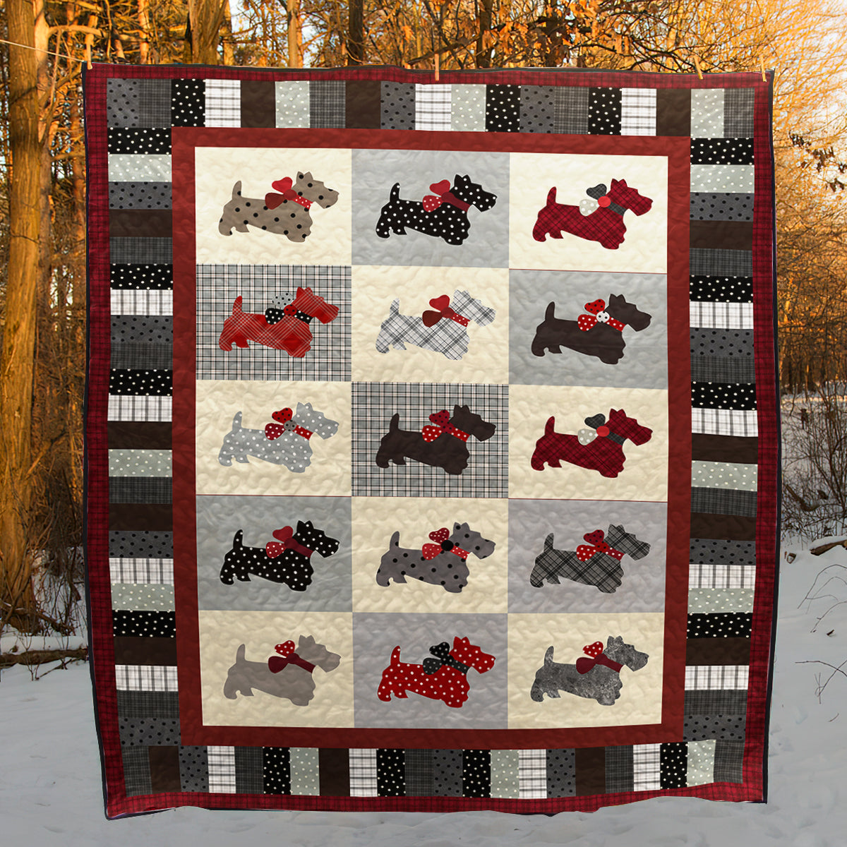 Scottish Terrier CLM0611601 Art Quilt