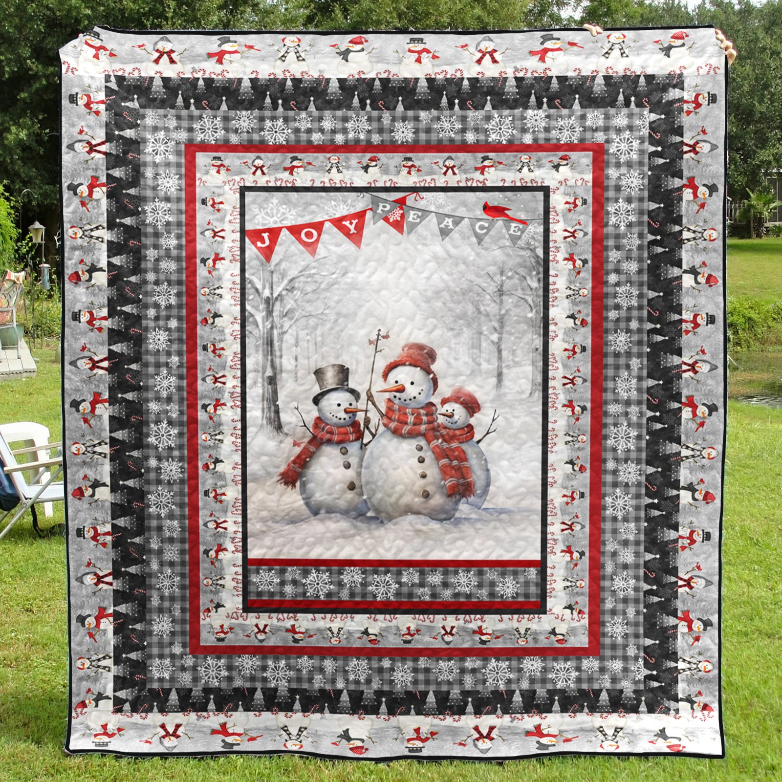 Snowman CLM2111608 Art Quilt