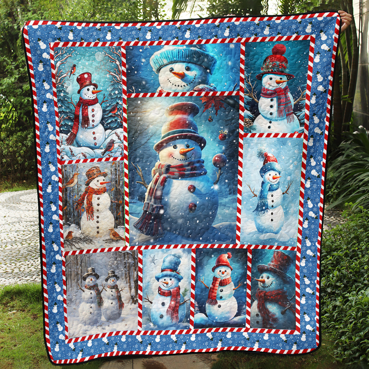 Snowman Art Quilt HT301003