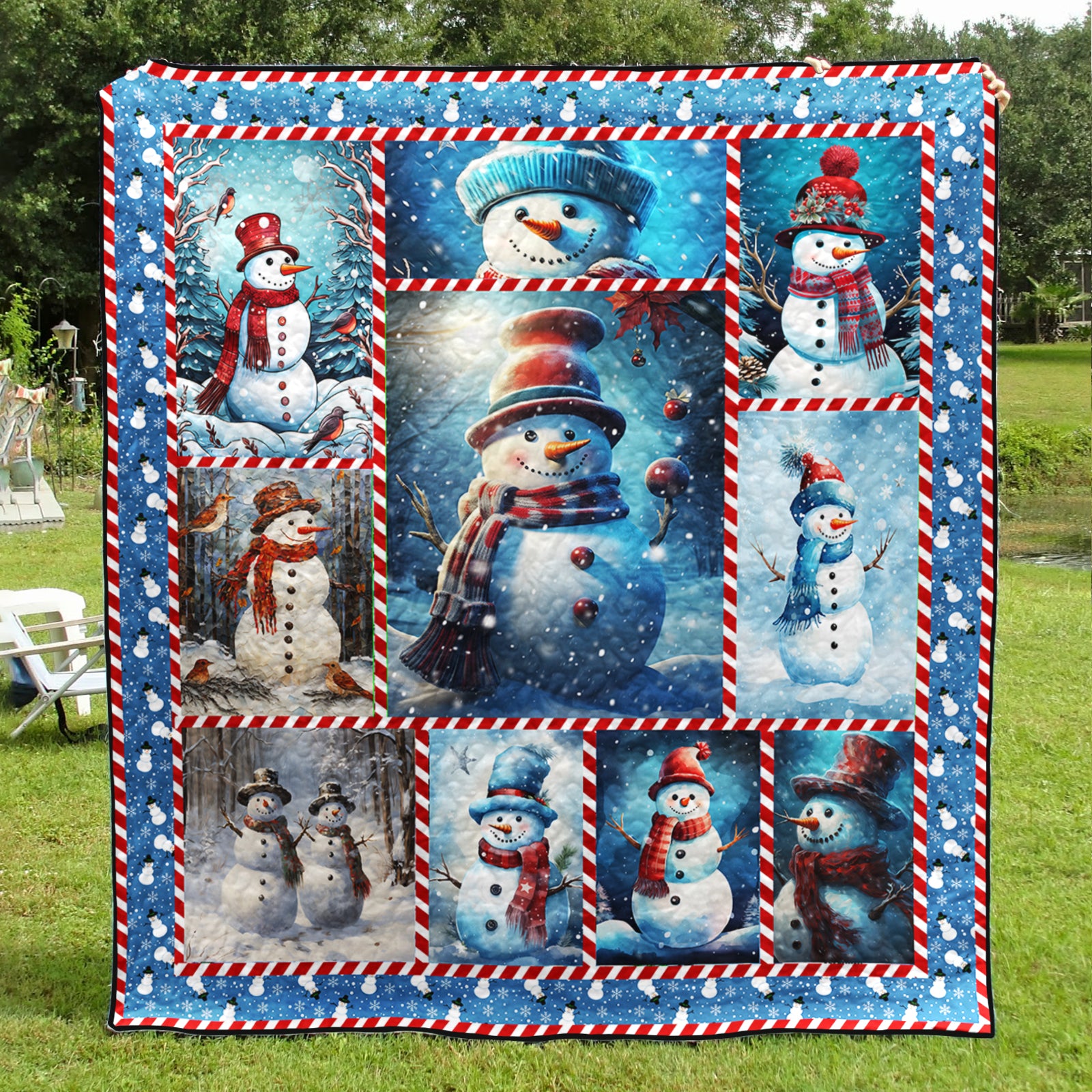 Snowman Art Quilt HT301003