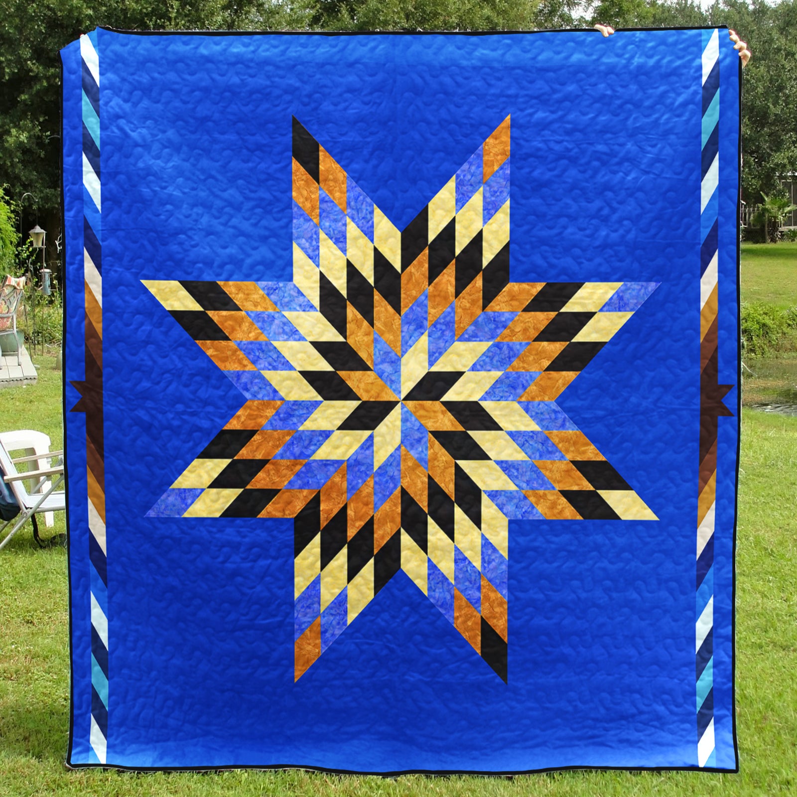 Native American Inspired Star CLA1510385Q Art Quilt