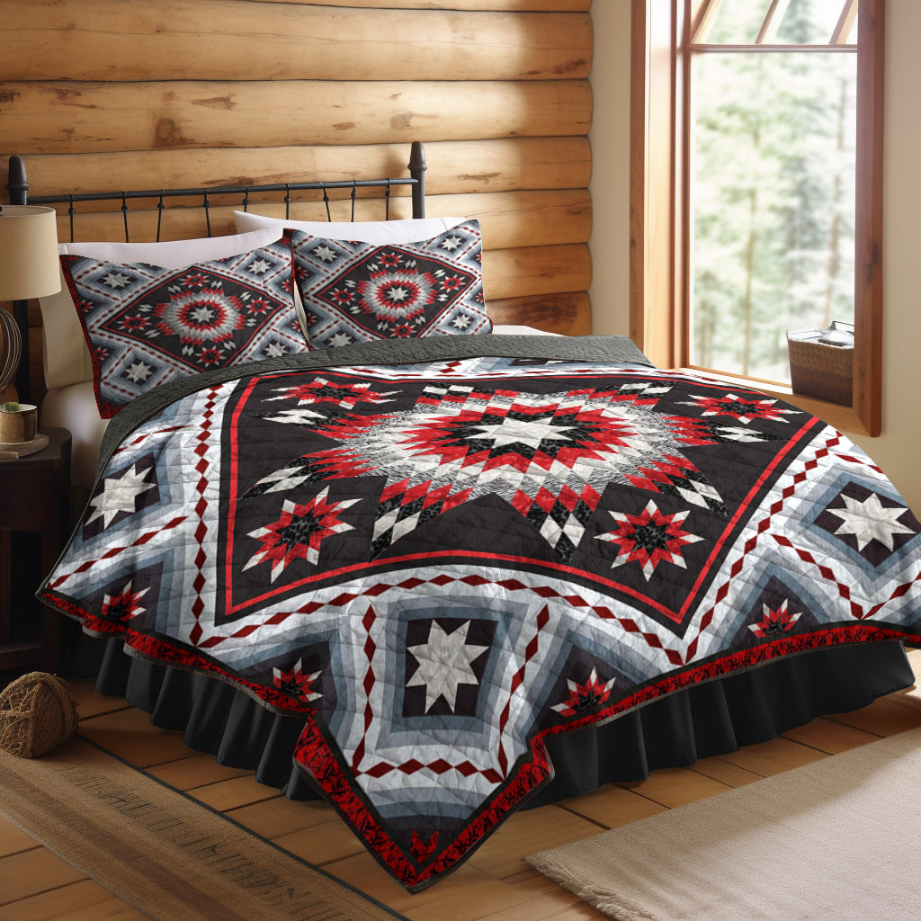 Star Native American Inspired Quilt Bed Set HN230508M