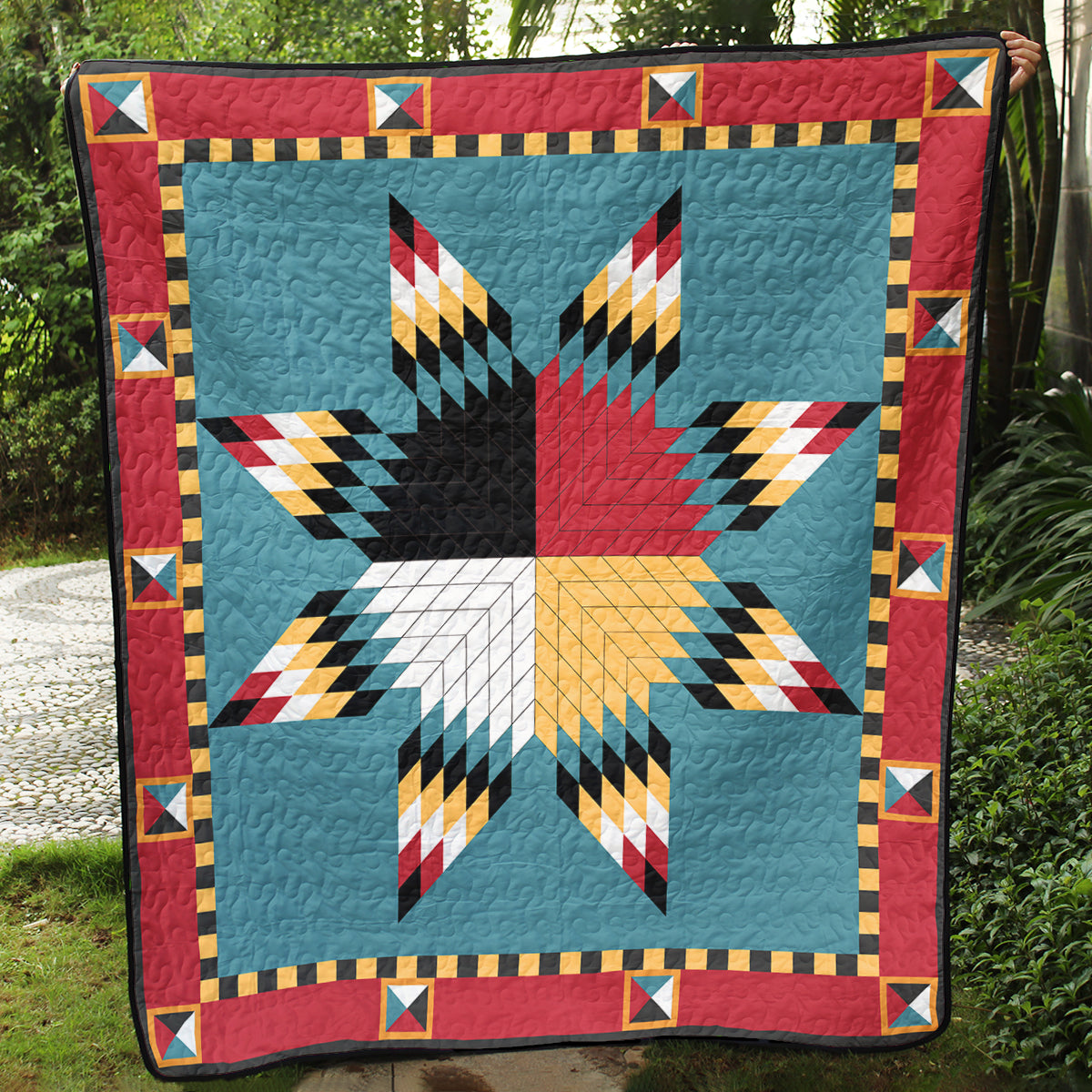 Native American Inspired Star Art Quilt TL07082301BL