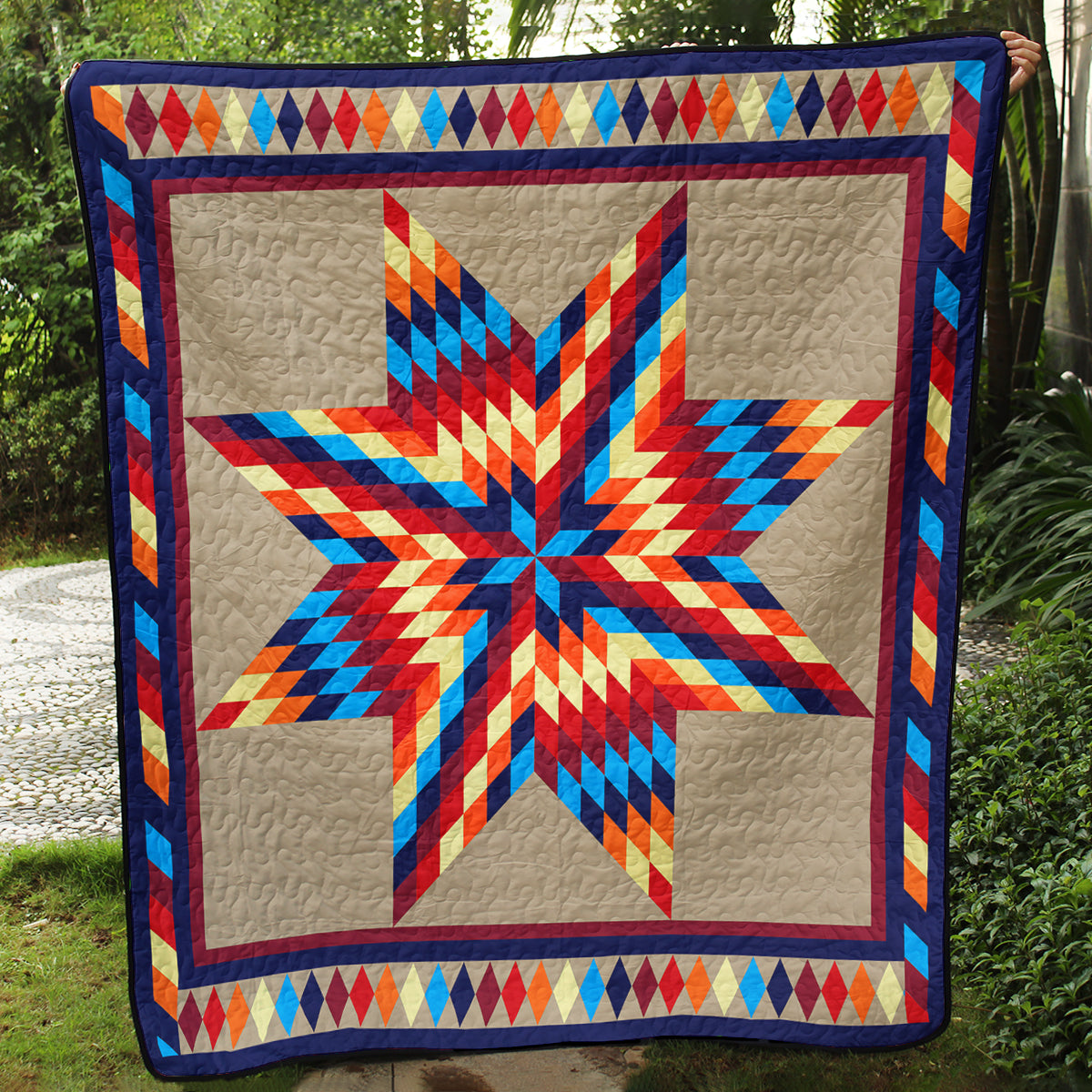 Native American Inspired Star Art Quilt TL05082302BL