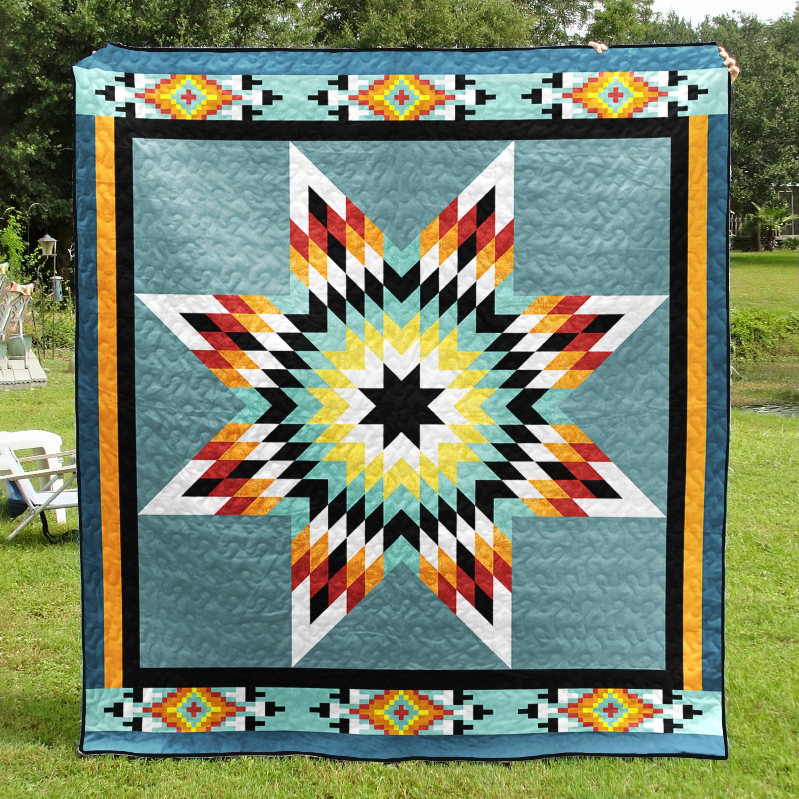 Native American Inspired Star Art Quilt TL31072301BL