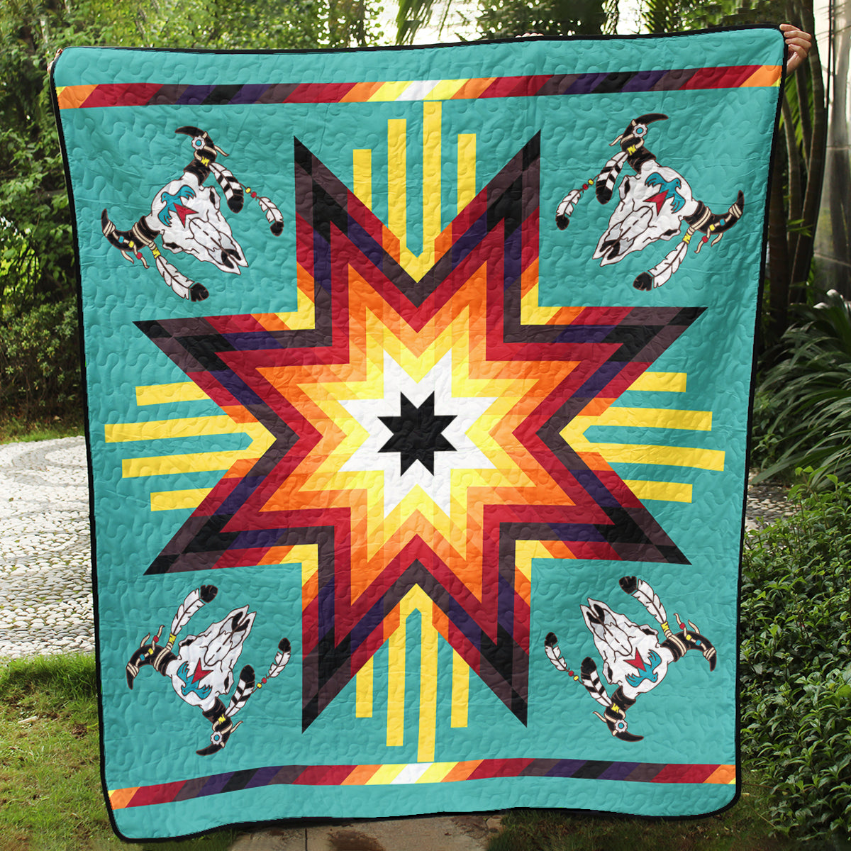 Native American Inspired Star Art Quilt TL08082301BL