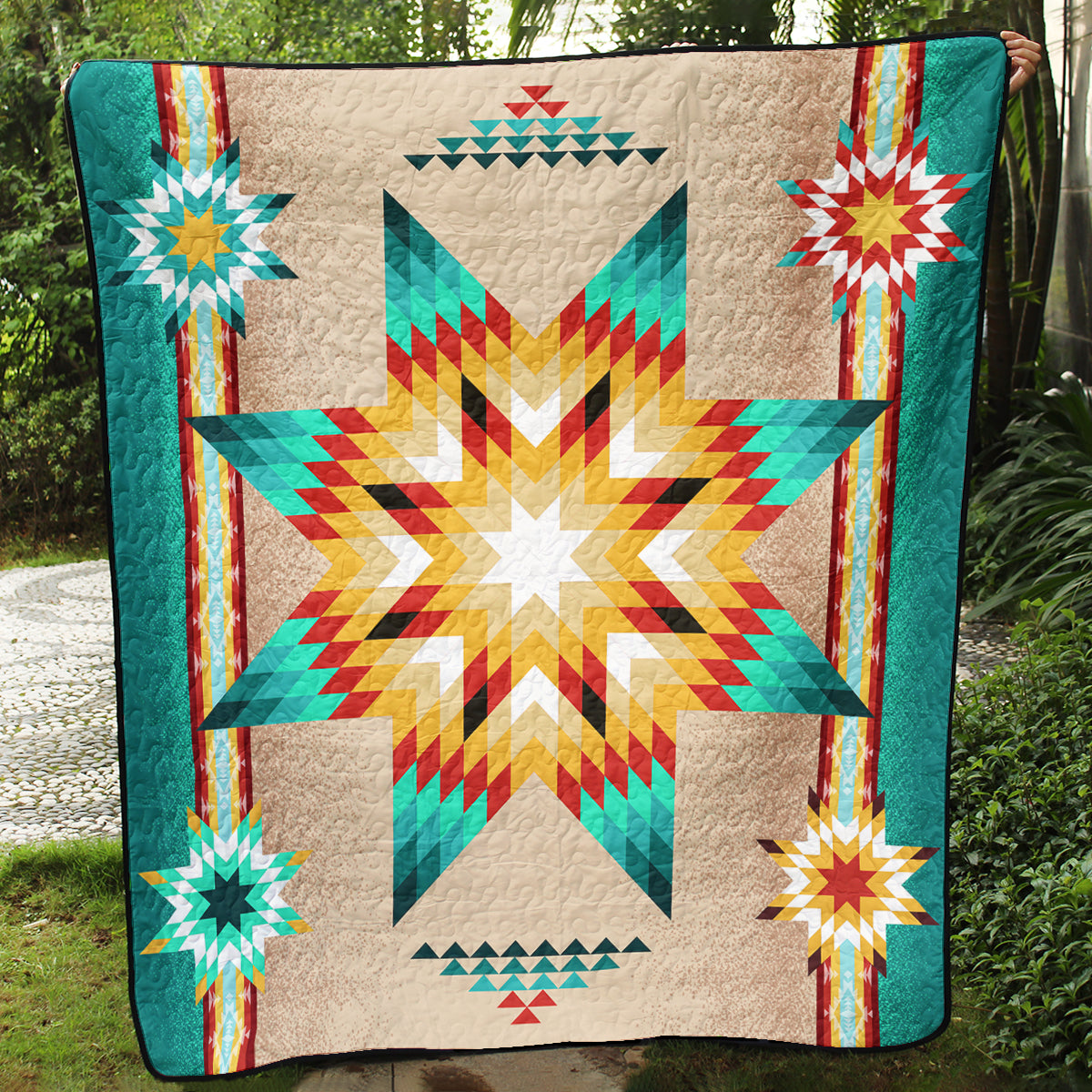 Native American Inspired Star Art Quilt TL28072302BL