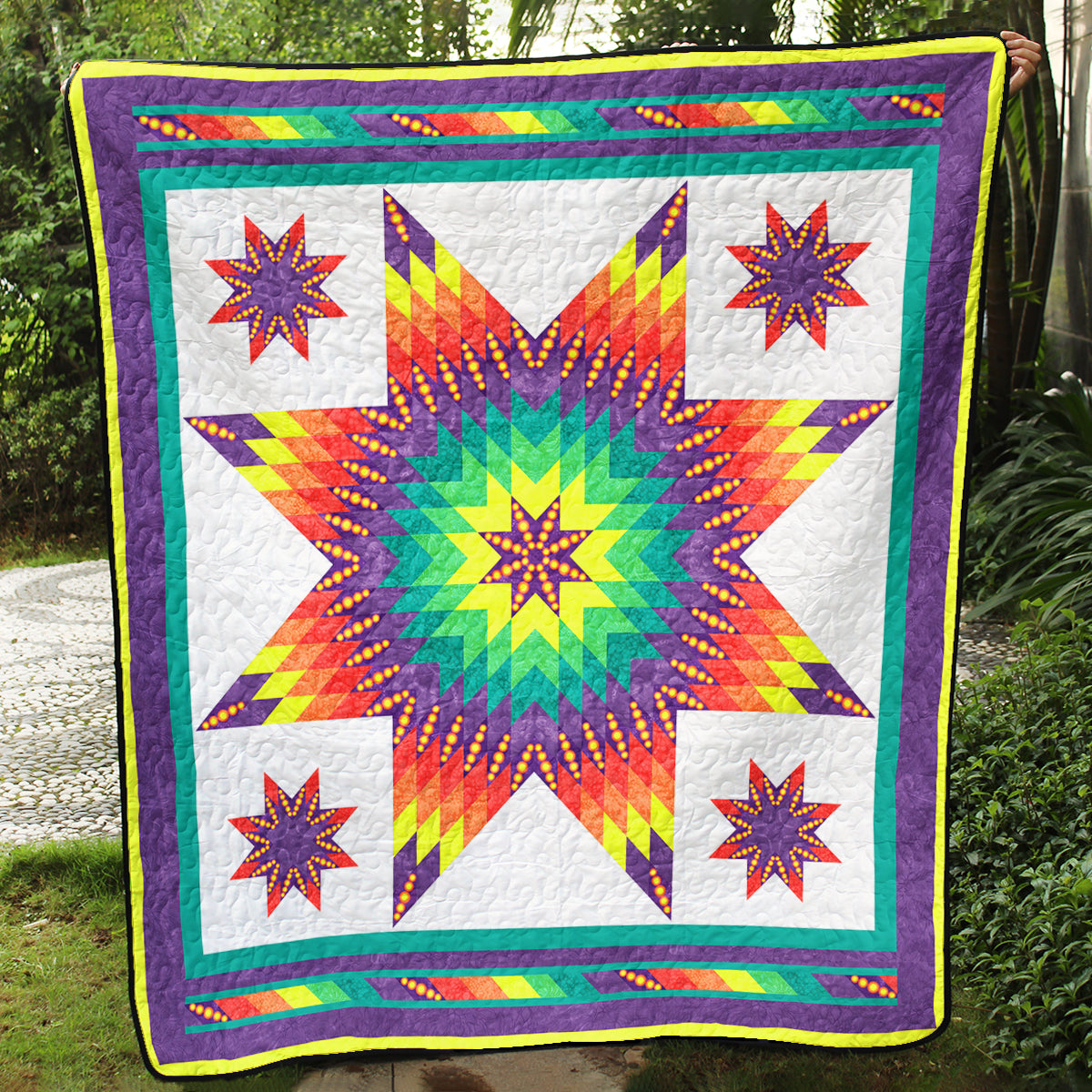 Native American Inspired Star Art Quilt TL31072302BL