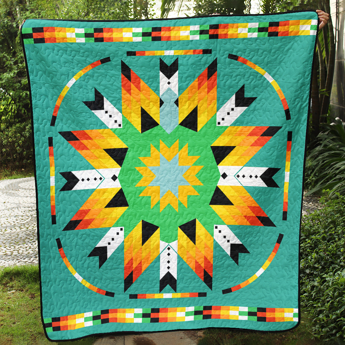 Native American Inspired Star Art Quilt TL08082302BL