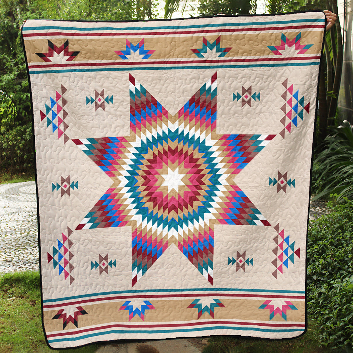 Native American Inspired Star Art Quilt TL01082302BL