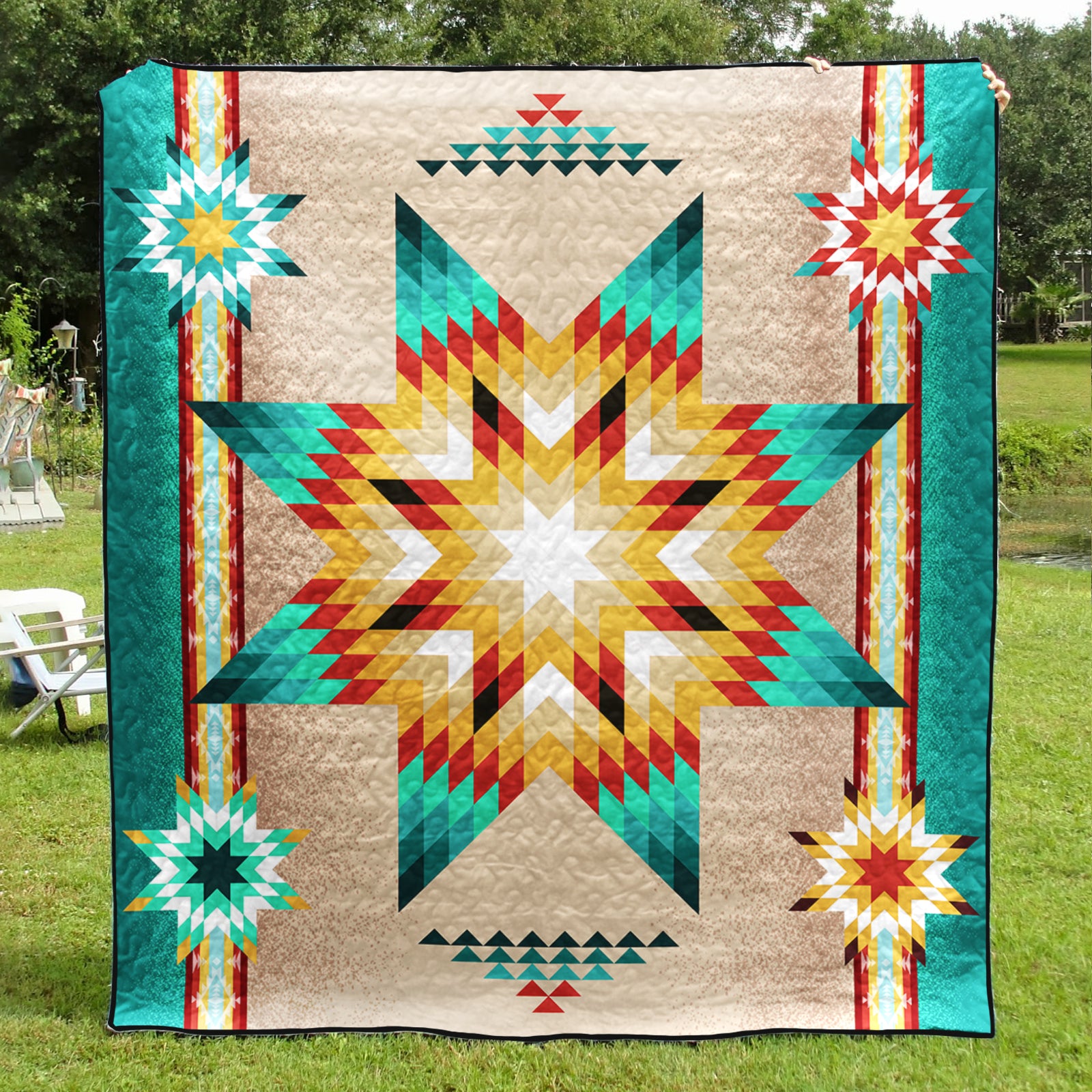 Native American Inspired Star Art Quilt TL28072302BL