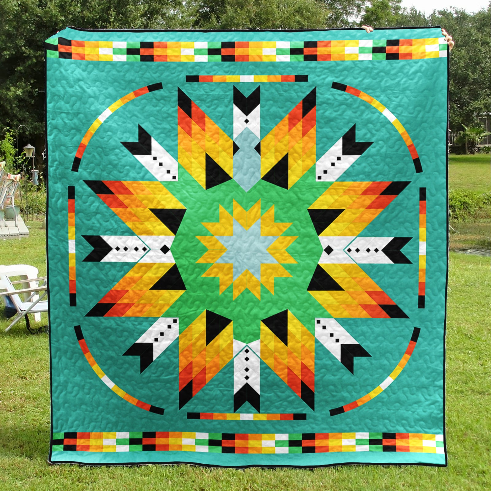 Native American Inspired Star Art Quilt TL08082302BL