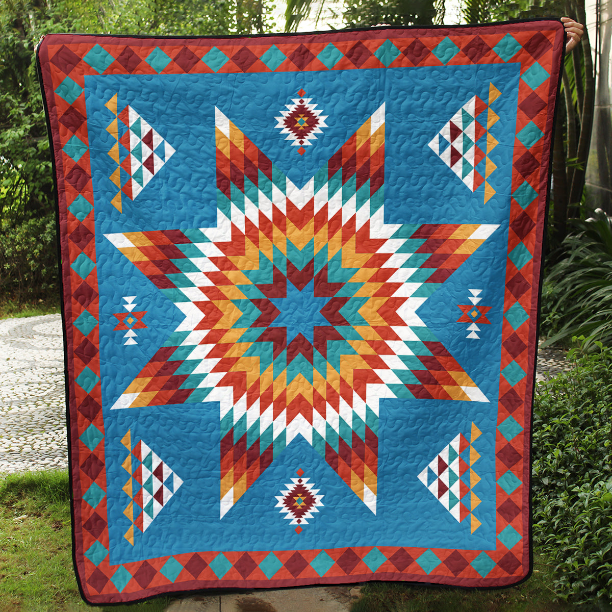 Native American Inspired Star Art Quilt TL01082303BL