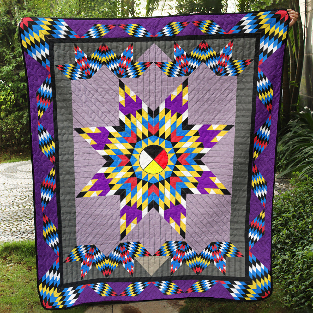 Native American Inspired Star Art Quilt TL31072303BL