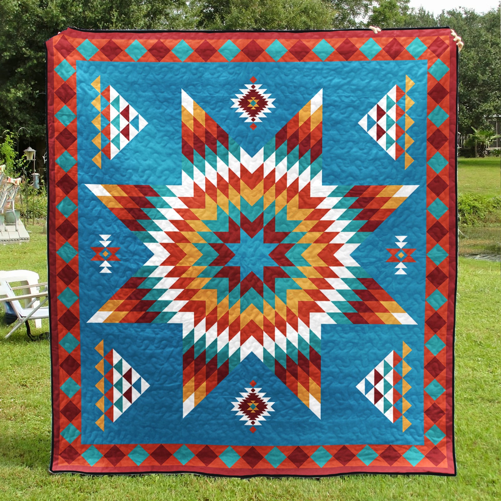 Native American Inspired Star Art Quilt TL01082303BL