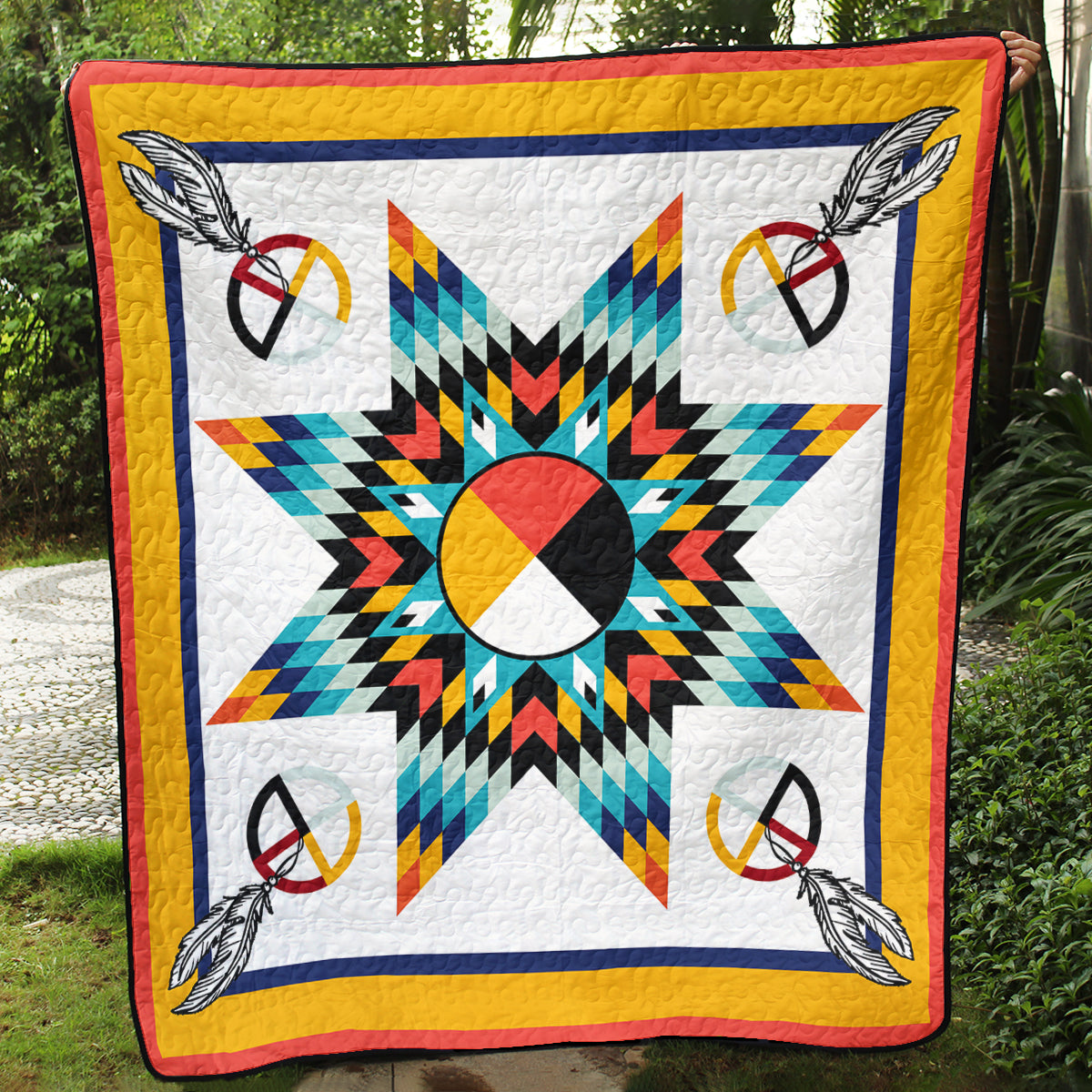 Native American Inspired Star Art Quilt TL08082304BL