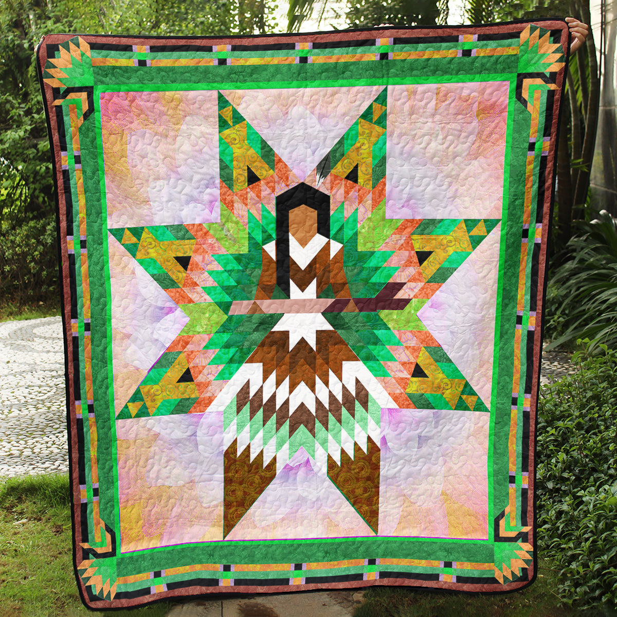 Native American Inspired Star Art Quilt TL28072304BL