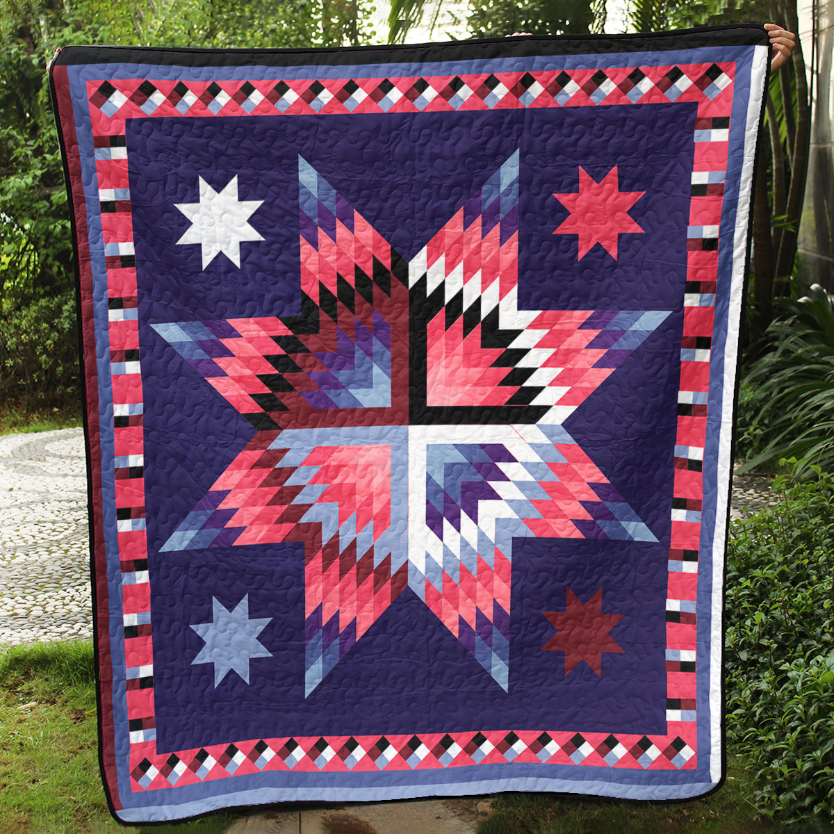 Native American Inspired Star Art Quilt TL20072301BL