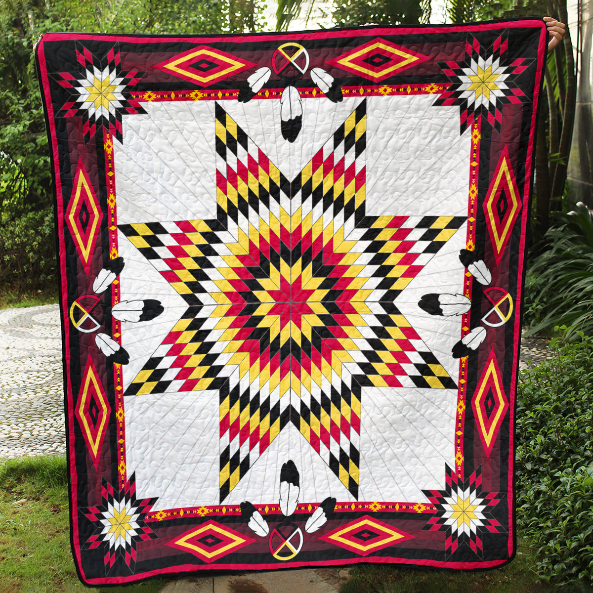 Native American Inspired Star Art Quilt TL02082304BL