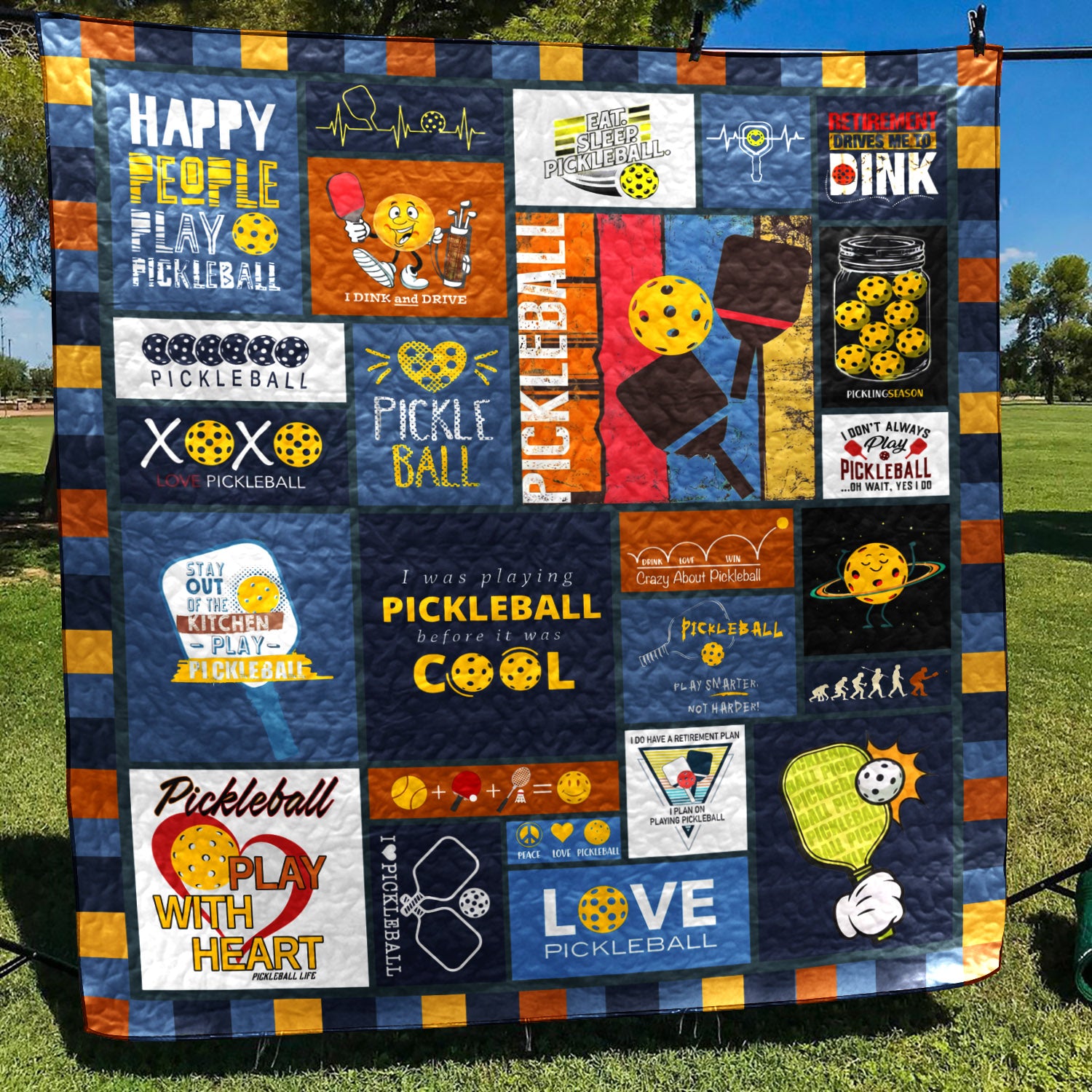 Pickleball TN070620 Art Quilt