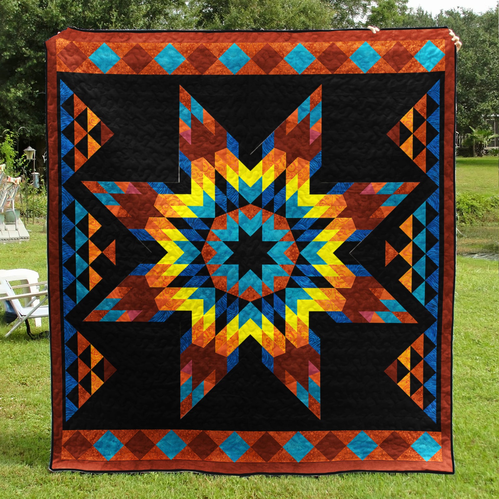 Native American Inspired Star Art Quilt TL09032302BL