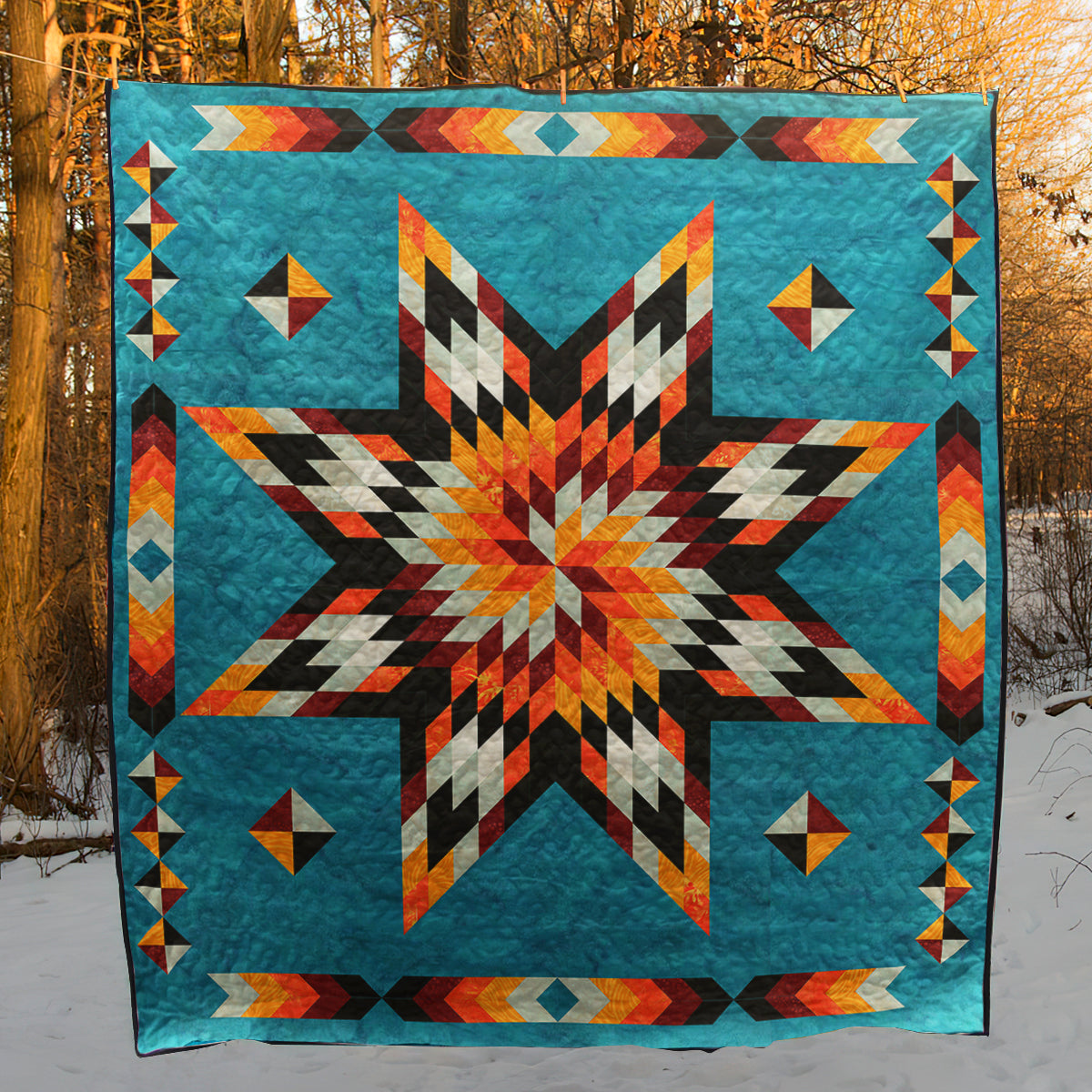 Native American Inspired Star Art Quilt TL08032305BL