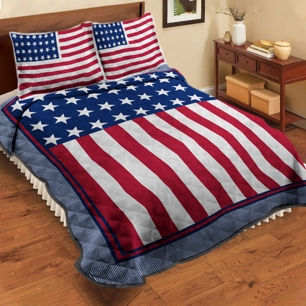 American Flag CLA3009004B Quilt Bed Set