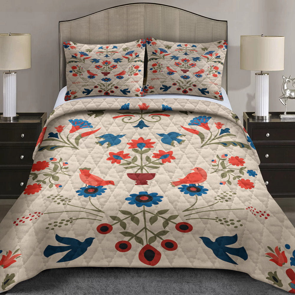 Folk Art CLM1510012B Quilt Bed Set