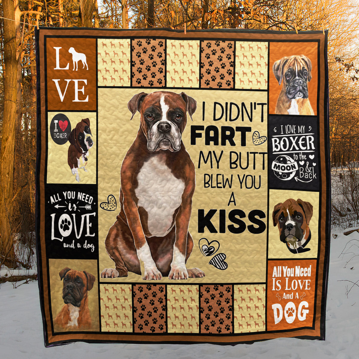 Boxer Dog TD1511192 Art Quilt