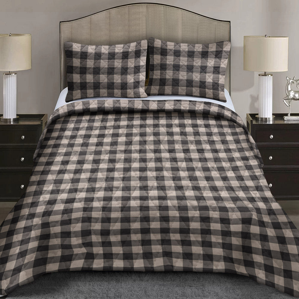 Buffalo Check Tan CLA0211049B Quilt Bed Set