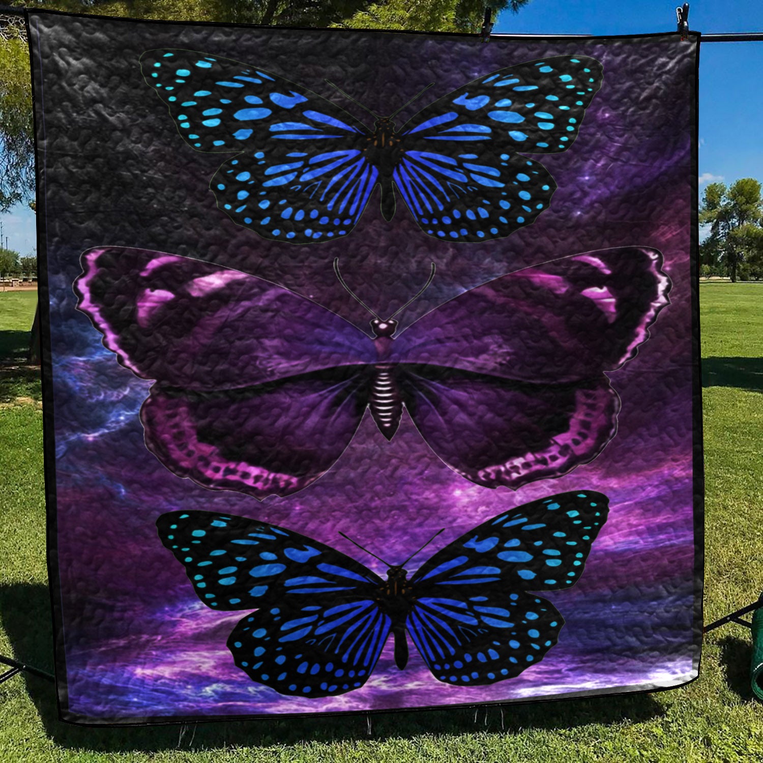 Butterfly CLA05120442Q Art Quilt