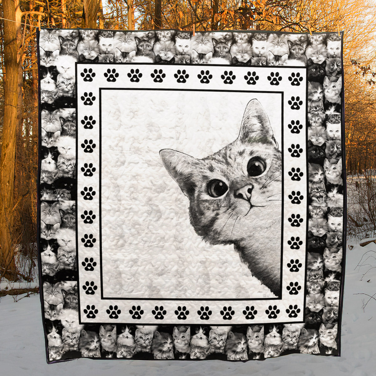 Cat TD2709225 Art Quilt