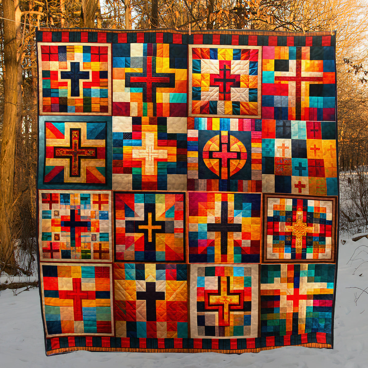 Christian Cross Art Quilt TD300801Y