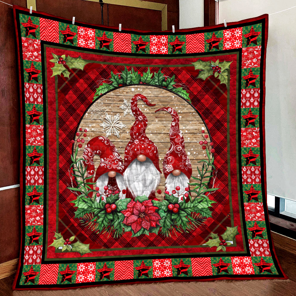 Christmas Gnomes Art Quilt MN301006