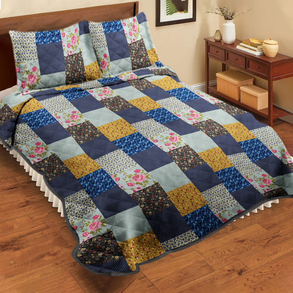 Floral Quilt Bed Set JP121106