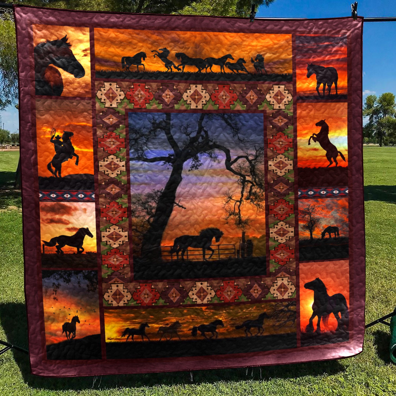 Horse CLA1610271Q Art Quilt