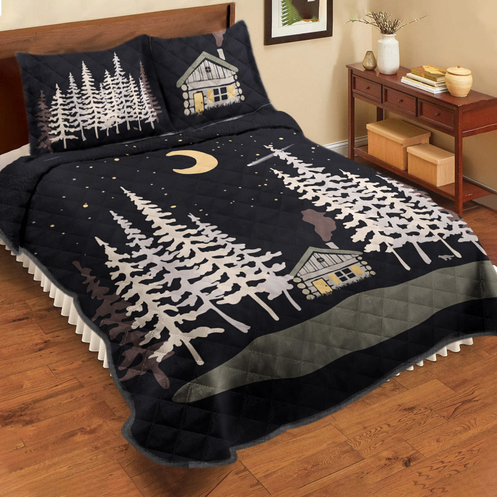 Moonlit Cabin Quilt CLT0410161 Quilt Bed Set