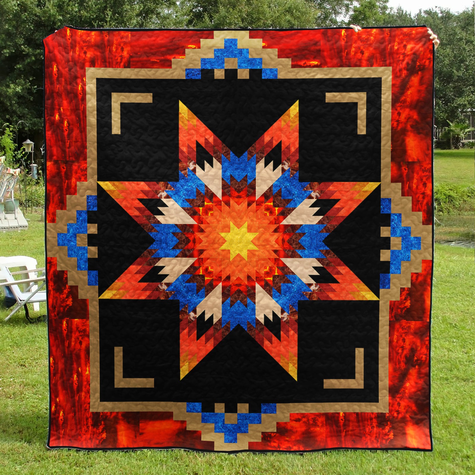 Native American Inspired Star Art Quilt TL01032301BL